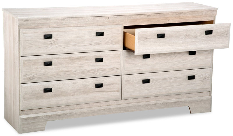 Yorkdale Bedroom 6-Drawer Dresser, 61.4\"W x 32.3\"H, Made in Canada - White