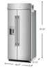 KitchenAid 36" 20.8 Cu. Ft. Built-In Refrigerator - PrintShield™ Stainless Steel - KBSD736SPS | Réfrigérateur encastré KitchenAid de 20,8 pi³ et de 36 po - acier inoxydable PrintShieldMC - KBSD736SPS