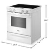 Whirlpool 30" 5.3 Cu. Ft. Electric Range with Air Cooking – White - YWSES5030SW | Cuisinière électrique Whirlpool de 5,3 pi³ et de 30 po avec cuisson à air - blanche - YWSES5030SW