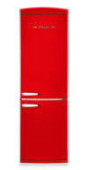 Classic Retro by Unique 24\" 12 Cu. Ft. Bottom-Freezer Refrigerator - Candy Apple Red - UGP-340L AC R