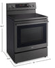 LG 6.3 Cu. Ft. Smart Electric Range with Air Fry - Black Stainless Steel - LREN6325ZE | Cuisinière intelligente électrique LG de 6,3 pi³ avec friture à air - acier inoxydable noir - LREN6325ZE
