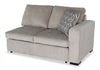 Made in Canada Legend 2-Piece Left-Facing Chenille Fabric Cuddler Sleeper Sectional - Platinum Beige | Sofa-lit sectionnel enveloppant de gauche Legend 2 pièces fabriqué au Canada en tissu de chenille - beige platine