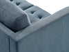 Metro 57" Fabric Loveseat with Tufted Seat Cushions and Reversible Back Cushions - Denim Blue | Causeuse Metro de 57 po en tissu avec coussins de siège capitonnés et coussins de dossier réversibles - bleu denim