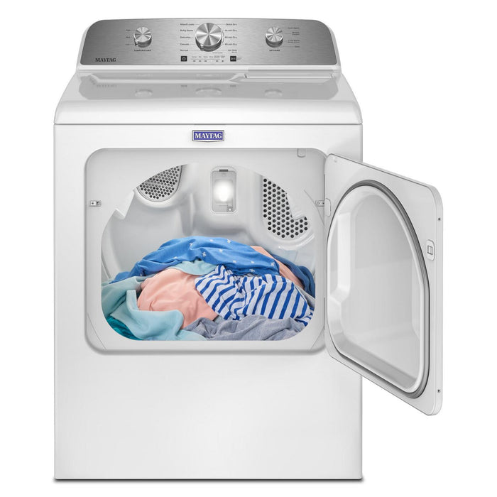 Maytag 7.0 Cu. Ft. Gas Dryer with Wrinkle Prevent Option – White - MGD4205SW 