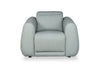 Gianna 40" Genuine Leather Power Reclining Chair with Power Headrest and USB Port - Spa Blue | Fauteuil à inclinaison électrique Gianna de 40 po en cuir véritable avec appuie-tête électrique et port USB - bleu spa