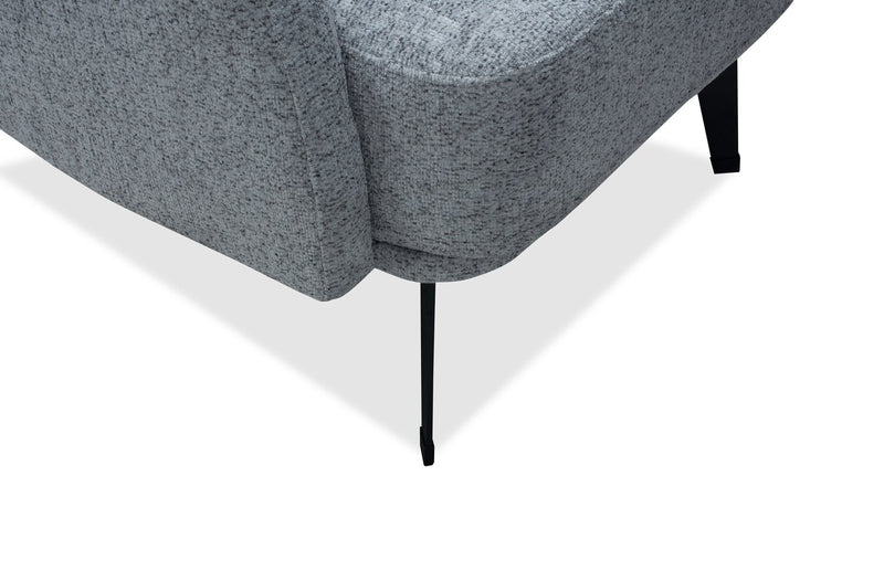 Monroe 29\" Fabric Accent Chair with Metal Legs - Grey