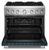KitchenAid 5.1 Cu. Ft. Dual Fuel Range with No Preheat Air Fry – Agave - KFDS936SAG | Cuisinière hybride KitchenAid de 5,1 pi3 avec friture à air sans préchauffage - agave - KFDS936SAG