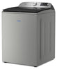 Maytag 6.0 Cu. Ft. Smart Top-Load Washer and 7.4 Cu. Ft. Gas Dryer – Radiant Silver  | Laveuse intelligente à chargement par le haut de 6,0 pi3 et sécheuse à gaz de 7,4 pi3 de Maytag - argenté radieux