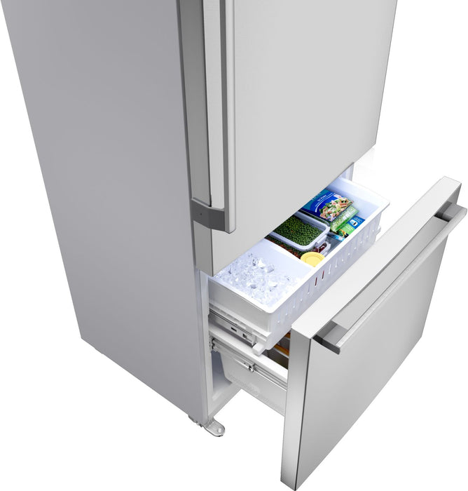 Bosch 100 Series 33\" 17.2 Cu. Ft. Counter-Depth 2-Door Refrigerator - Stainless Steel - B33CM10SNS