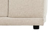 Kort & Co. Oaklyn Modular 4-Piece Fabric Sectional with Ottoman and Tufted Seat Cushions - Beige | Sofa sectionnel modulaire Oaklyn Kort & Co. 4 pièces en tissu avec pouf et coussins de siège capitonnés - beige