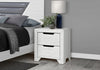 Elite Bedside 2-Drawer Nightstand, 22"W x 23"H - White | Table de nuit Elite de 22 po (L) x 23 po (H) à 2 tiroirs - blanche