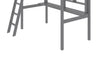 Brody Loft Bed with Built-in Desk, Ladder & Guardrails for Kids & Teens, Grey - Twin Size | Lit mezzanine Brody gris avec bureau intégré, échelle et garde-corps pour enfants et adolescents - format lit simple