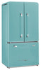 Classic Retro by Unique 36" 21.4 Cu. Ft. Counter-Depth Refrigerator - Ocean Mist Turquoise - UGP-595L T AC | Réfrigérateur Classic Rétro par Unique de 36 po et de 21,4 pi3 de profondeur comptoir - turquoise brume marine - UGP-595L T AC | U595LTAC
