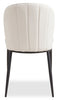 Ace Dining Chair with Linen-Look Fabric, Metal - Ivory | Chaise de salle à manger Ace en tissu d’apparence lin et en métal - ivoire