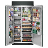 Kitchenaid 42" 25.5 Cu. Ft. Built-In Side-by-Side Refrigerator with Platinum Interior – Juniper - KBSN742SJP  | Réfrigérateur encastré KitchenAid de 42 po et de 25,5 pi³ à compartiments juxtaposés avec intérieur platine - genièvre - KBSN742SJP