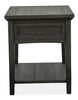 Hanson 20” Traditional Pine End Table with Storage - Graphite | Table de bout traditionnelle Hanson de 20 po en pin - graphite