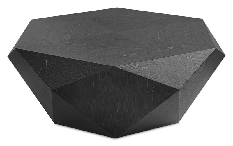 Dawson 37” Modern Coffee Table - Black