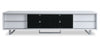Amelia 89" x 22" Modern TV Stand with Storage and Cable Management for TVs up to 100" - White | Meuble pour téléviseur moderne Amelia de 89 po x 22 po avec rangement et système de gestion des câbles pour téléviseurs jusqu’à 100 po - blanc