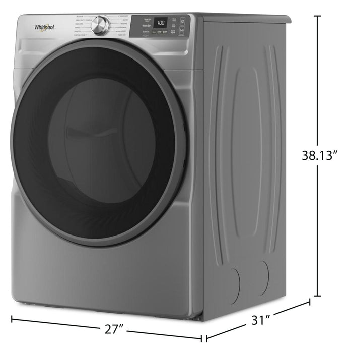 Whirlpool 7.4 Cu. Ft. Smart Electric Dryer with Wrinkle Shield™ - Radiant Silver - YWED5720RR