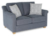 Finesse 59" Contemporary Chenille Fabric Loveseat - Flint | Causeuse contemporaine Finesse de 59 po en tissu de chenille - silex