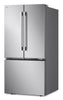 LG 33" 25 Cu. Ft. French-Door Standard-Depth Refrigerator - Stainless Steel - LF25H6200S | Réfrigérateur LG de 25 pi3 et de 33 po de profondeur standard à portes françaises - acier inoxydable - LF25H6200S