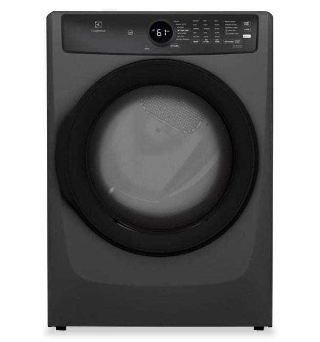 Electrolux 5.2 Cu. Ft. Front-Load Steam Washer and 8 Cu. Ft. Electric Dryer – Titanium 