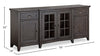 Wesley 70" Traditional TV Stand with Storage and Cable Management for TVs up to 75" - Graphite | Meuble pour téléviseur traditionnel Wesley de 70 po avec rangement et système de gestion des câbles