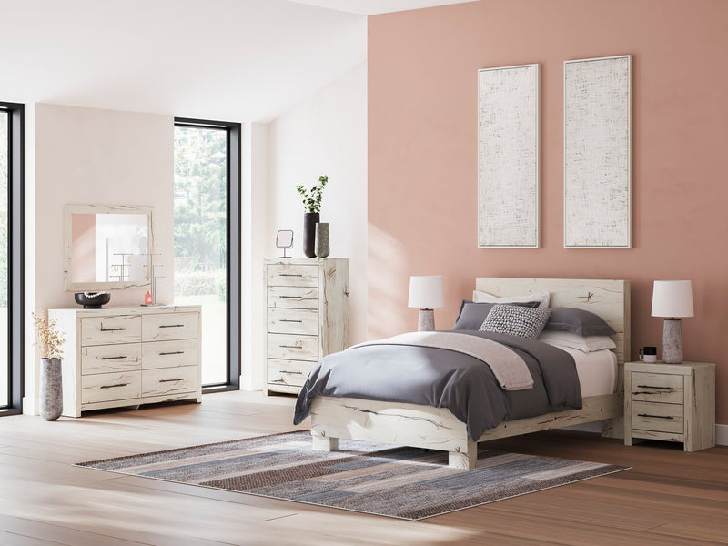 Derekson Bedroom Chest of Drawers, 5-Drawer, 31.7\"W x 53.9\"H - Rustic White