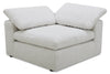 Sky Modular 5-Piece Fabric Power Reclining Sectional with Removable Feather Down Cushions - Nathan Wheat | Sofa sectionnel à inclinaison électrique modulaire Sky 5 pièces en tissu avec coussins amovibles en duvet et plumes - blé Nathan
