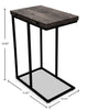 Pia 18" C-Table with Expandable Top - Brown|Table Pia de 18 po en forme de C avec dessus extensible - brune