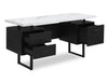 Winslow 60" Desk with 3-Drawers – Black | Bureau Winslow de 60 po à 3 tiroirs - noir