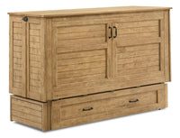 Parker Cabinet Bed, Brown - Queen Size