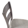 Krew Counter-Height Dining Chair with Polyester Fabric, Ladder Back, Melamine - Grey | Chaise de salle à manger Krew de hauteur comptoir en tissu de polyester et en mélamine avec dossier en échelle - grise
