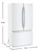 Whirlpool 36" 24 Cu. Ft. True Counter Depth French Door Refrigerator – White - WRFC3036RW | Réfrigérateur Whirlpool de 24 pi3 et de 36 po de profondeur comptoir véritable à portes françaises - blanc - WRFC3036RW