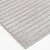 Dream Step Memory Foam Channel Light Grey Faux Fur Area Rug - 7' x 10' | Carpette Dream Step à canaux en fausse fourrure gris clair avec mousse à mémoire de forme - 7 pi x 10 pi