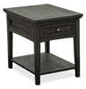 Hanson 20” Traditional Pine End Table with Storage - Graphite | Table de bout traditionnelle Hanson de 20 po en pin - graphite
