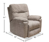 Made in Canada Dawson 40" Fabric Power Reclining Chair with USB Port - Beige | Fauteuil à inclinaison électrique Dawson de 40 po fabriqué au Canada en tissu avec port USB - beige