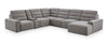 Shaquille O’Neal Home Prestige 7-Piece Right-Facing Sectional with Power Reclining and Power Sliding – Grey | Sofa sectionnel de droite Prestige de Shaquille O’Neal Home 7 pièces avec inclinaison et coulissement électrique - gris