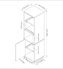 Ignatius Modern 3-Piece Entertainment Centre with Electric Fireplace and Storage for TVs up to 70"- White | Meuble audio-vidéo moderne Ignatius 3 pièces avec foyer électrique et rangement pour téléviseurs jusqu’à 70 po - blanc