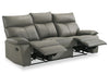 Matteo 88" Genuine Leather Reclining Sofa - Aviarah Grey | Sofa inclinable Matteo de 88 po en cuir véritable - gris Aviarah