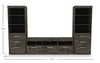 Camden 111.7" 3-Piece Entertainment Centre with Storage and Cable Management for TVs up to 70" - Alabaster Oak | Meuble audio-vidéo Camden 3 pièces de 111.7 po avec rangement et système de gestion des câbles pour téléviseurs jusqu’à 70 po - chêne albâtre