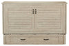Parker Cabinet Bed, Brushed Driftwood - Queen Size | Lit escamotable Parker, bois flotté brossé -  format grand lit