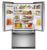 KitchenAid 36" 20 Cu. Ft. Counter-Depth French Door Refrigerator - PrintShield Stainless - KRFC136SPS | Réfrigérateur KitchenAid de 36 po et de 20 pi3 de profondeur comptoir à portes françaises - acier inoxydable PrintShieldMC - KRFC136SPS