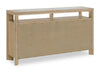 Aspen Dining Server, 64"W, Wine & Stemware Racks, 3 Drawers & 2 Doors - Natural | Desserte de salle à manger Aspen de 64 po (L) avec supports à vin et à verres à pied, 3 tiroirs et 2 portes - naturelle