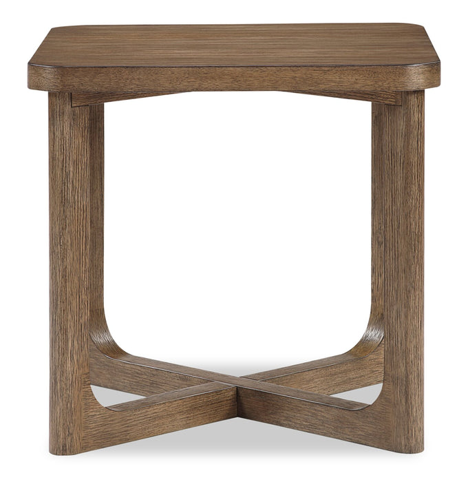 Maxwell 24\" End Table - Light Brown Hickory