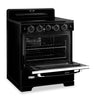 Classic Retro by Unique 30" 3.9 Cu. Ft. Induction Range - Midnight Black - UNQ-30CR IC B | Cuisnière à induction Classic Rétro par Unique de 30 po et de 3,9 pi3 - noir minuit - UNQ-30CR IC B | UNQ30ICB
