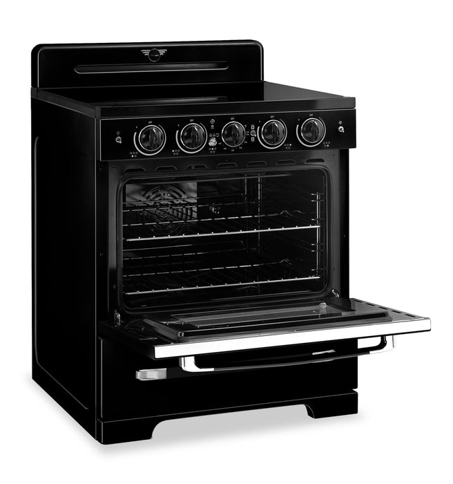 Classic Retro by Unique 30\" 3.9 Cu. Ft. Induction Range - Midnight Black - UNQ-30CR IC B