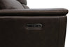 Vibe 85" Genuine Leather Massage Power Reclining Sofa with Immersive Audio and Power Headrests - Brown | Sofa de massage à inclinaison électrique Vibe de 85 po en cuir véritable avec son immersif et appuie-têtes électriques - brun