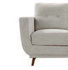 Cosmo 57" Fabric Loveseat with Tufted Back Cushions - Grey | Causeuse Cosmo de 57 po en tissu avec coussins de dossier capitonnés - gris