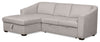 Envy 2-Piece Left-Facing Chenille Fabric Sleeper Sectional with Storage Chaise - Fog Grey | Sofa-lit sectionnel de gauche Envy 2 pièces en tissu de chenille avec fauteuil long de rangement - gris brouillard